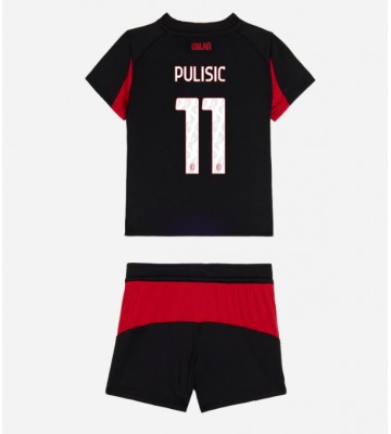 AC Milan Christian Pulisic #11 Hemmatröja Barn 2025-26 Kortärmad (+ Korta byxor)