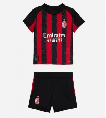 AC Milan Hemmatröja Barn 2025-26 Kortärmad (+ Korta byxor)