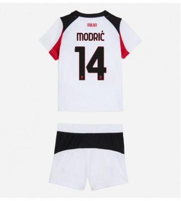 AC Milan Luka Modric #14 Bortatröja Barn 2025-26 Kortärmad (+ Korta byxor)