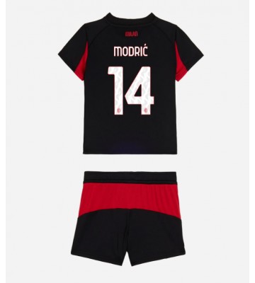 AC Milan Luka Modric #14 Hemmatröja Barn 2025-26 Kortärmad (+ Korta byxor)