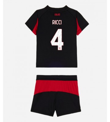 AC Milan Samuele Ricci #4 Hemmatröja Barn 2025-26 Kortärmad (+ Korta byxor)