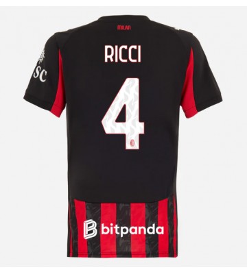 AC Milan Samuele Ricci #4 Hemmatröja Dam 2025-26 Kortärmad