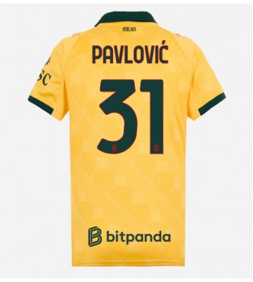 AC Milan Strahinja Pavlovic #31 Tredje Tröja Dam 2025-26 Kortärmad