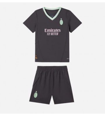 AC Milan Tredje Tröja Barn 2024-25 Kortärmad (+ Korta byxor)