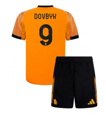 AS Roma Artem Dovbyk #9 Bortatröja Barn 2025-26 Kortärmad (+ Korta byxor)