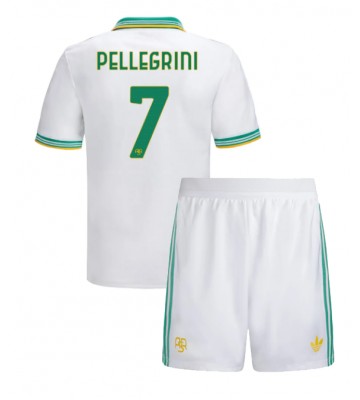 AS Roma Lorenzo Pellegrini #7 Tredje Tröja Barn 2025-26 Kortärmad (+ Korta byxor)