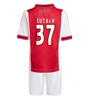 Ajax Josip Sutalo #37 Hemmatröja Barn 2025-26 Kortärmad (+ Korta byxor)