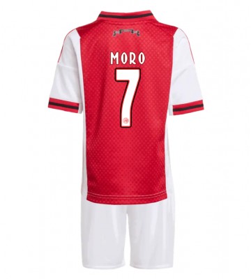 Ajax Raul Moro #7 Hemmatröja Barn 2025-26 Kortärmad (+ Korta byxor)