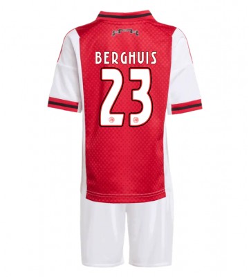 Ajax Steven Berghuis #23 Hemmatröja Barn 2025-26 Kortärmad (+ Korta byxor)