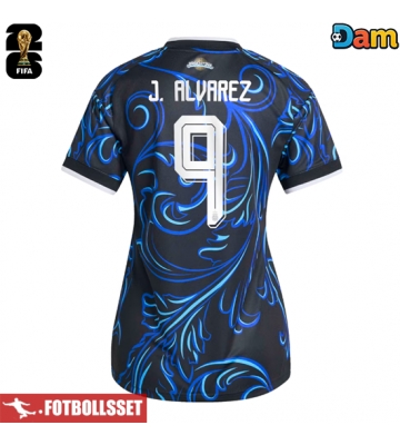 Argentina Julian Alvarez #9 Bortatröja Dam VM 2026 Kortärmad
