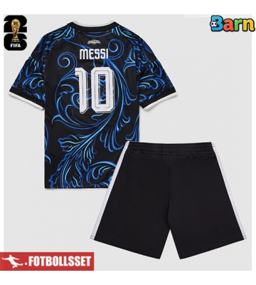 Argentina Lionel Messi #10 Bortatröja Barn VM 2026 Kortärmad (+ Korta byxor)