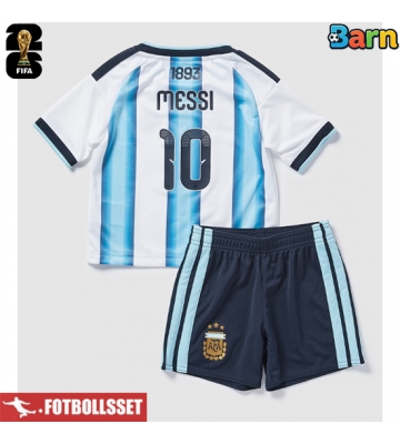 Argentina Lionel Messi #10 Hemmatröja Barn VM 2026 Kortärmad (+ Korta byxor)