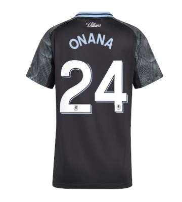 Aston Villa Amadou Onana #24 Bortatröja Dam 2025-26 Kortärmad
