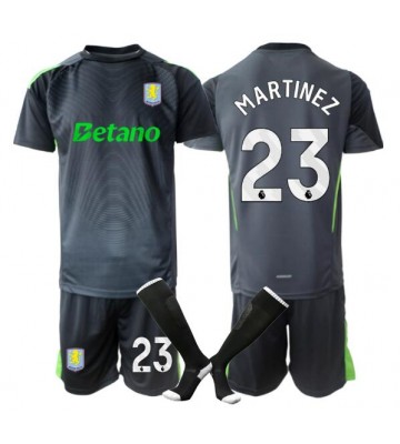 Aston Villa Emiliano Martinez #23 Målvakt Hemmatröja Barn 2025-26 Kortärmad (+ Korta byxor)