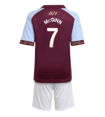 Aston Villa John McGinn #7 Hemmatröja Barn 2025-26 Kortärmad (+ Korta byxor)