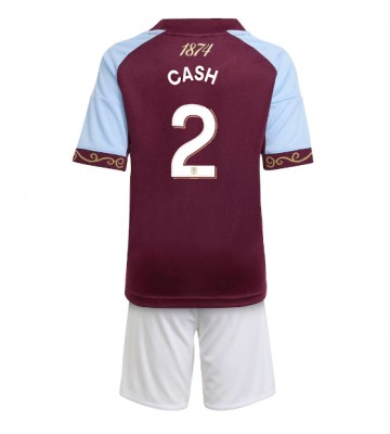 Aston Villa Matty Cash #2 Hemmatröja Barn 2025-26 Kortärmad (+ Korta byxor)
