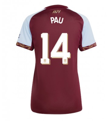 Aston Villa Pau Torres #14 Hemmatröja Dam 2025-26 Kortärmad
