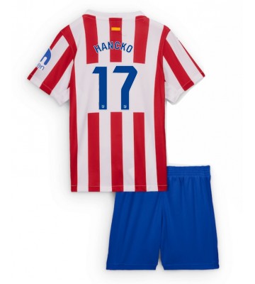 Atletico Madrid David Hancko #17 Hemmatröja Barn 2025-26 Kortärmad (+ Korta byxor)