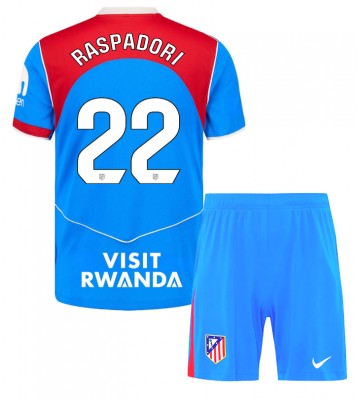 Atletico Madrid Giacomo Raspadori #22 Tredje Tröja Barn 2025-26 Kortärmad (+ Korta byxor)