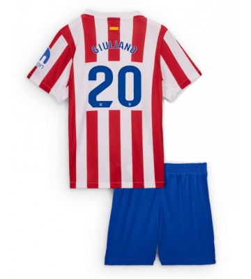 Atletico Madrid Giuliano Simeone #20 Hemmatröja Barn 2025-26 Kortärmad (+ Korta byxor)