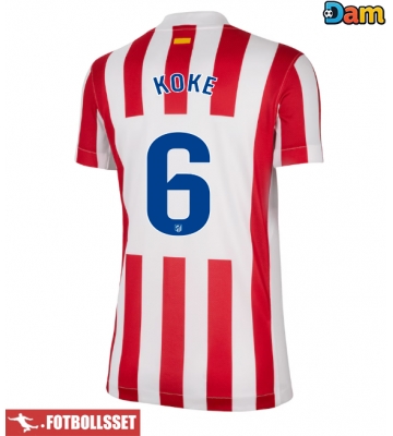 Atletico Madrid Koke #6 Hemmatröja Dam 2025-26 Kortärmad