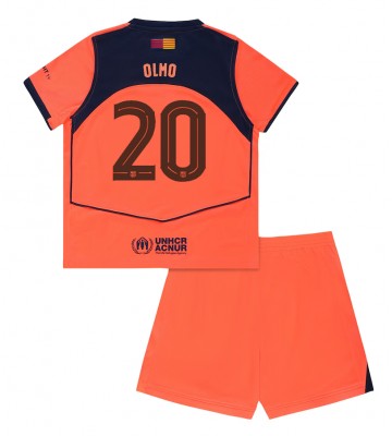 Barcelona Dani Olmo #20 Tredje Tröja Barn 2025-26 Kortärmad (+ Korta byxor)