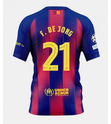 Barcelona Frenkie de Jong #21 Hemmatröja 2025-26 Kortärmad