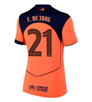 Barcelona Frenkie de Jong #21 Tredje Tröja Dam 2025-26 Kortärmad