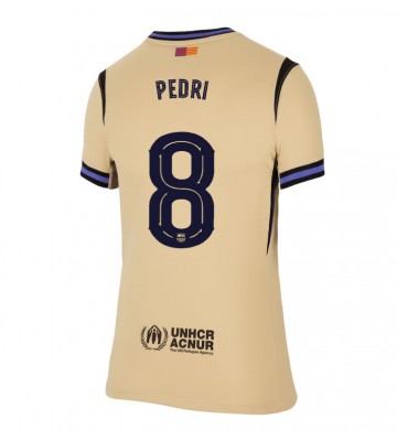 Barcelona Pedri Gonzalez #8 Bortatröja Dam 2025-26 Kortärmad
