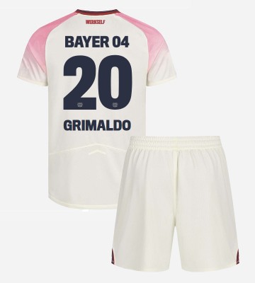 Bayer Leverkusen Alejandro Grimaldo #20 Bortatröja Barn 2025-26 Kortärmad (+ Korta byxor)