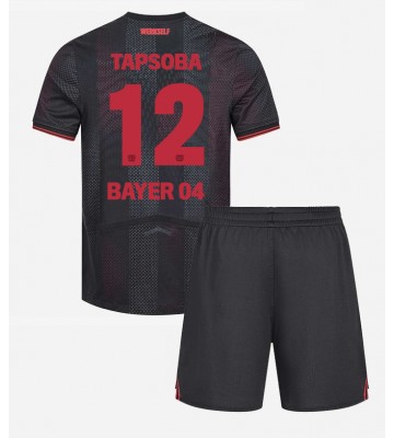 Bayer Leverkusen Edmond Tapsoba #12 Hemmatröja Barn 2025-26 Kortärmad (+ Korta byxor)