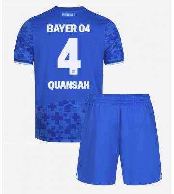 Bayer Leverkusen Jarell Quansah #4 Tredje Tröja Barn 2025-26 Kortärmad (+ Korta byxor)