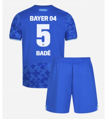 Bayer Leverkusen Loic Bade #5 Tredje Tröja Barn 2025-26 Kortärmad (+ Korta byxor)