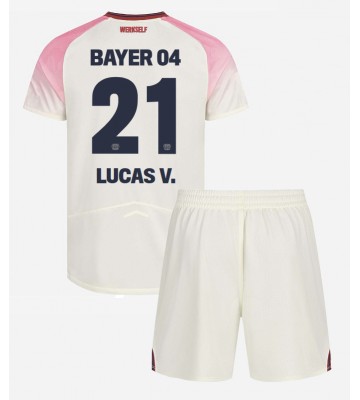 Bayer Leverkusen Lucas Vazquez #21 Bortatröja Barn 2025-26 Kortärmad (+ Korta byxor)