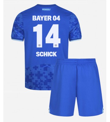 Bayer Leverkusen Patrik Schick #14 Tredje Tröja Barn 2025-26 Kortärmad (+ Korta byxor)
