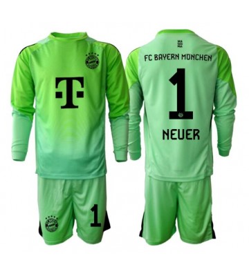 Bayern Munich Manuel Neuer #1 Målvakt Hemmatröja Barn 2025-26 Långärmad (+ Korta byxor)