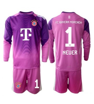Bayern Munich Manuel Neuer #1 Målvakt Tredje Tröja Barn 2025-26 Långärmad (+ Korta byxor)