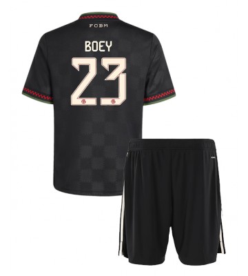 Bayern Munich Sacha Boey #23 Tredje Tröja Barn 2025-26 Kortärmad (+ Korta byxor)