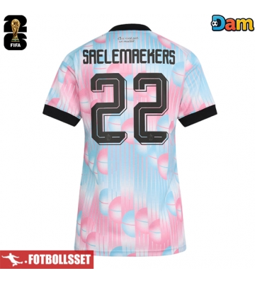 Belgien Alexis Saelemaekers #22 Bortatröja Dam VM 2026 Kortärmad