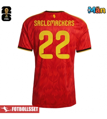 Belgien Alexis Saelemaekers #22 Hemmatröja VM 2026 Kortärmad