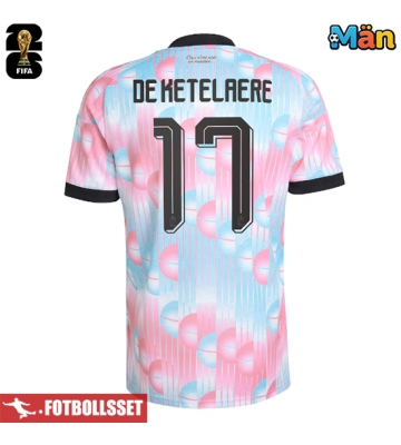 Belgien Charles De Ketelaere #17 Bortatröja VM 2026 Kortärmad