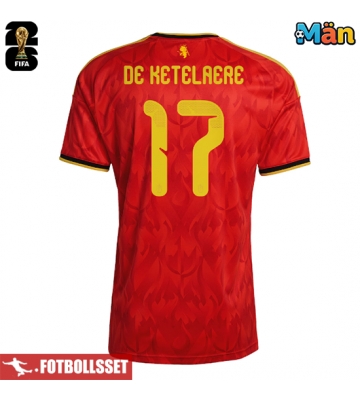 Belgien Charles De Ketelaere #17 Hemmatröja VM 2026 Kortärmad