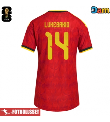 Belgien Dodi Lukebakio #14 Hemmatröja Dam VM 2026 Kortärmad