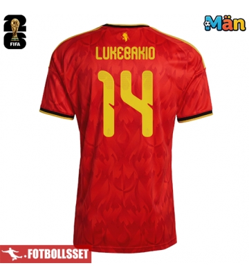 Belgien Dodi Lukebakio #14 Hemmatröja VM 2026 Kortärmad