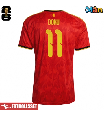 Belgien Jeremy Doku #11 Hemmatröja VM 2026 Kortärmad
