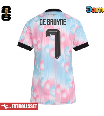 Belgien Kevin De Bruyne #7 Bortatröja Dam VM 2026 Kortärmad