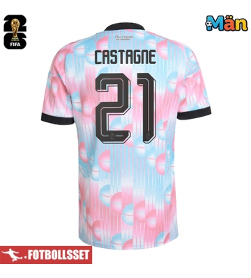 Belgien Timothy Castagne #21 Bortatröja VM 2026 Kortärmad