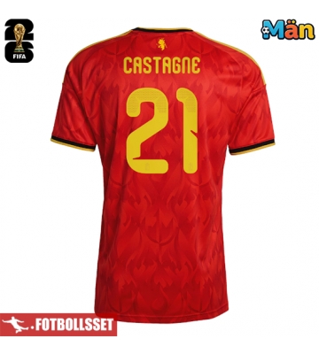 Belgien Timothy Castagne #21 Hemmatröja VM 2026 Kortärmad