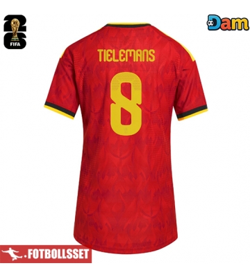 Belgien Youri Tielemans #8 Hemmatröja Dam VM 2026 Kortärmad