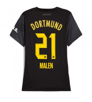 Borussia Dortmund Donyell Malen #21 Bortatröja Dam 2024-25 Kortärmad